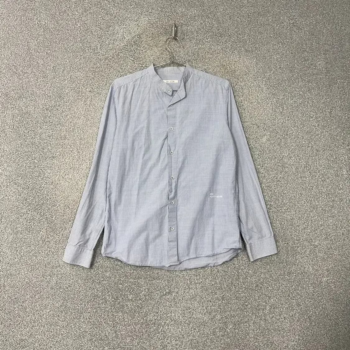 마인드브릿지 차이나넥 스트라이프 셔츠 100 상품이미지1