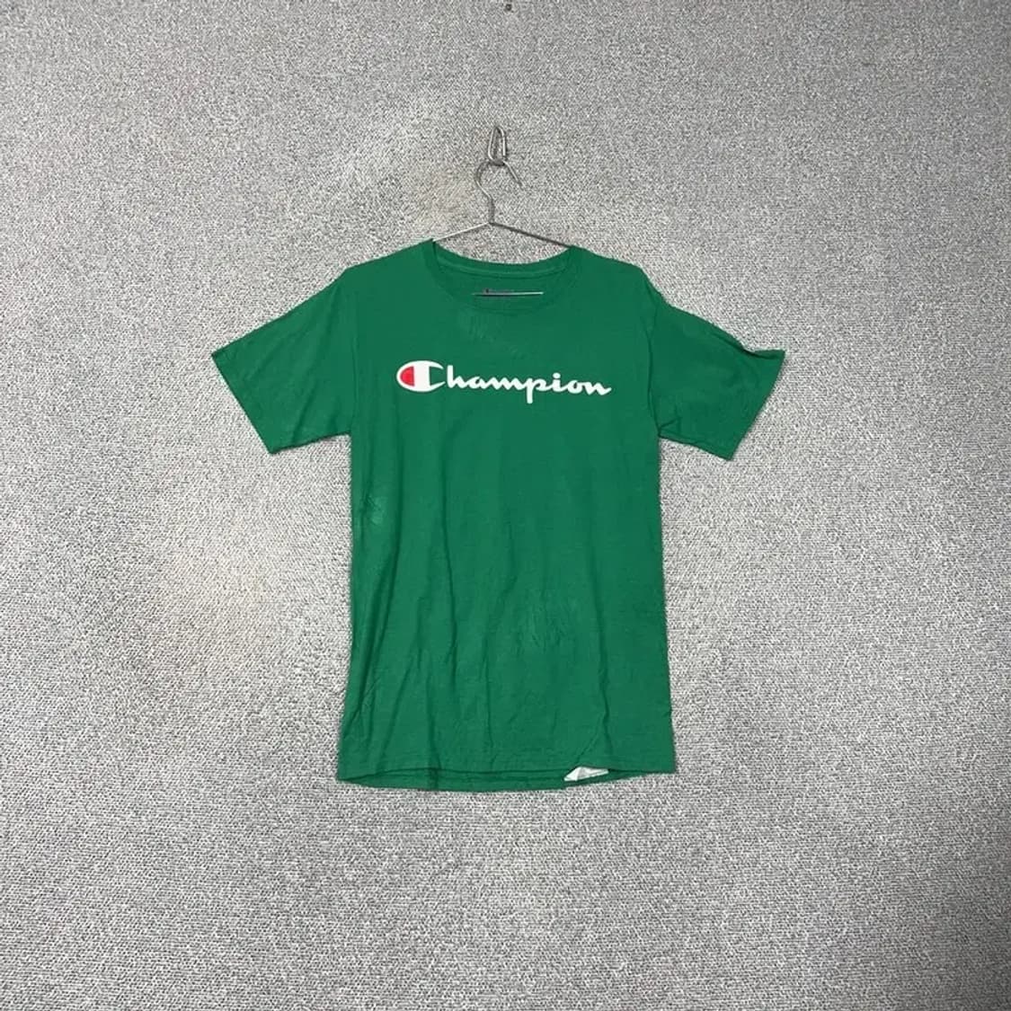 챔피온 프린팅 그린 반팔티 S 상품이미지1