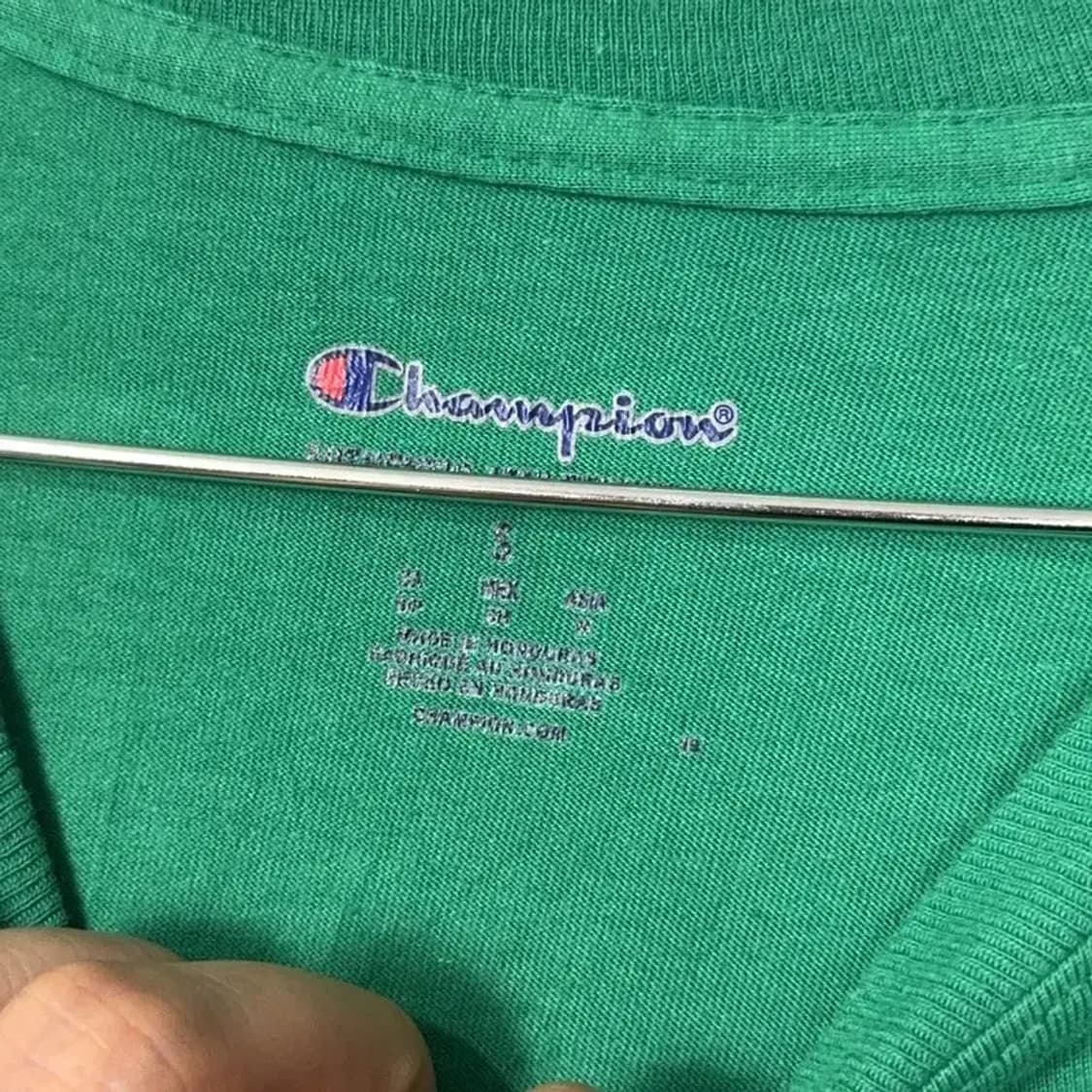 챔피온 프린팅 그린 반팔티 S 상품이미지3