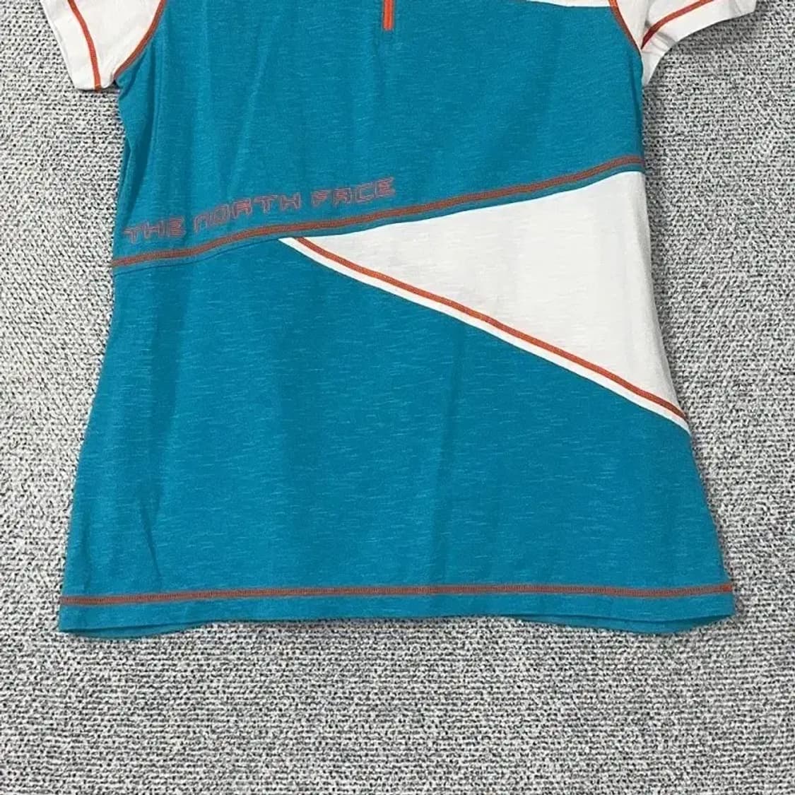 노스페이스 여성 기능성 반집업 반팔티 100 상품이미지4