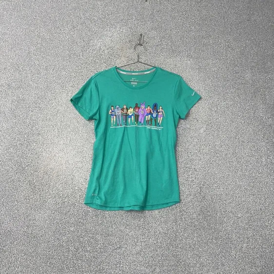 나이키 프린팅 민트 반팔티 L 상품이미지1