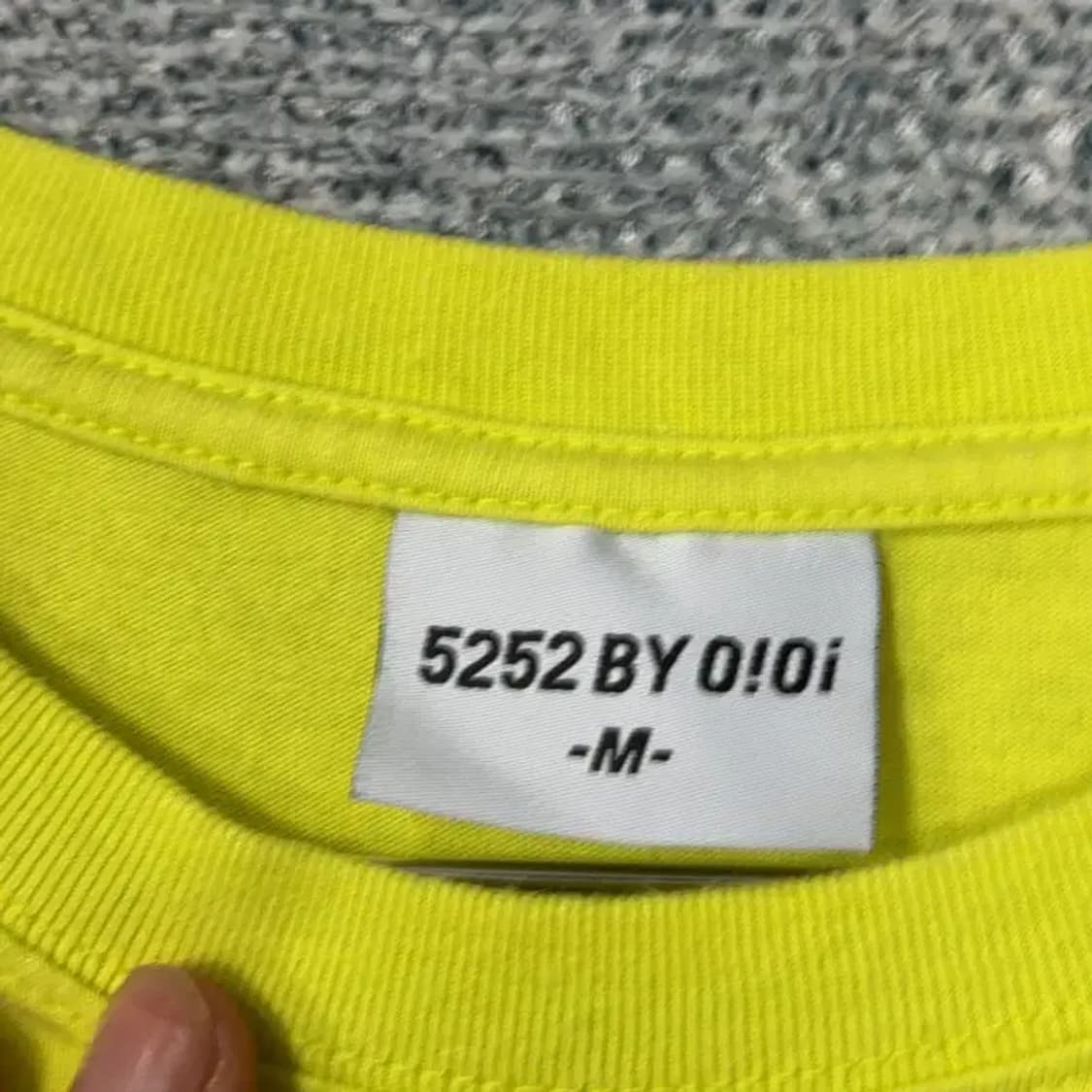 5252 OIOI 형광 반팔티 M 상품이미지3