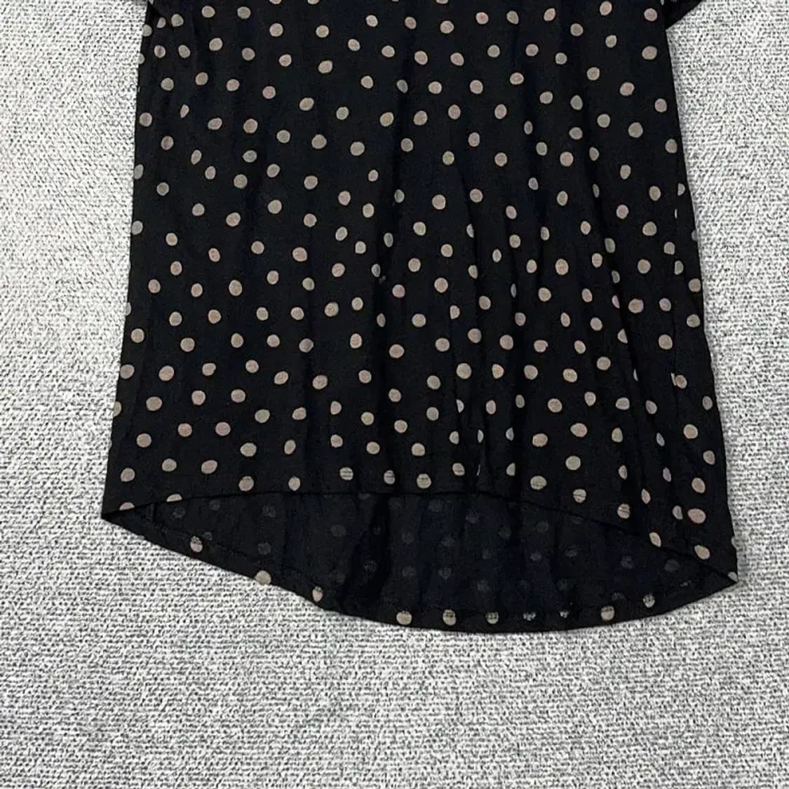 자라 도트 블라우스 롱 반팔티 M 상품이미지4