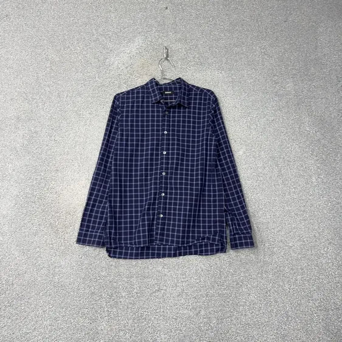 DKNY 네이비 체크셔츠 S 상품이미지1