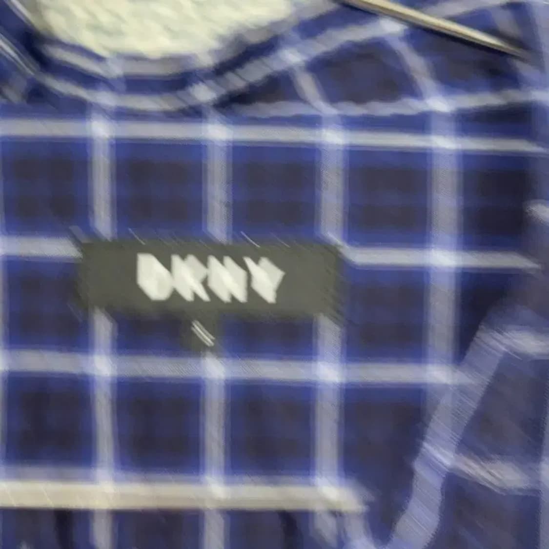 DKNY 네이비 체크셔츠 S 상품이미지5