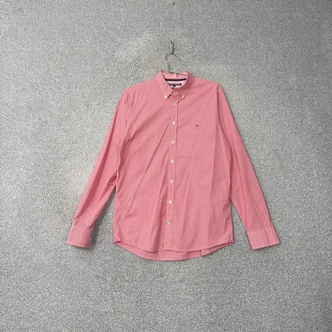 타미힐피거 슬림핏 캐주얼 체크셔츠 M 상품이미지1