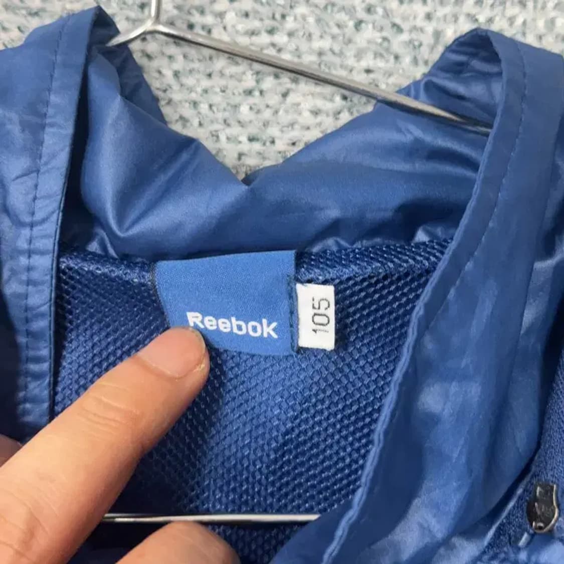 리복 블루 로고 기능성 바람막이 105 상품이미지3