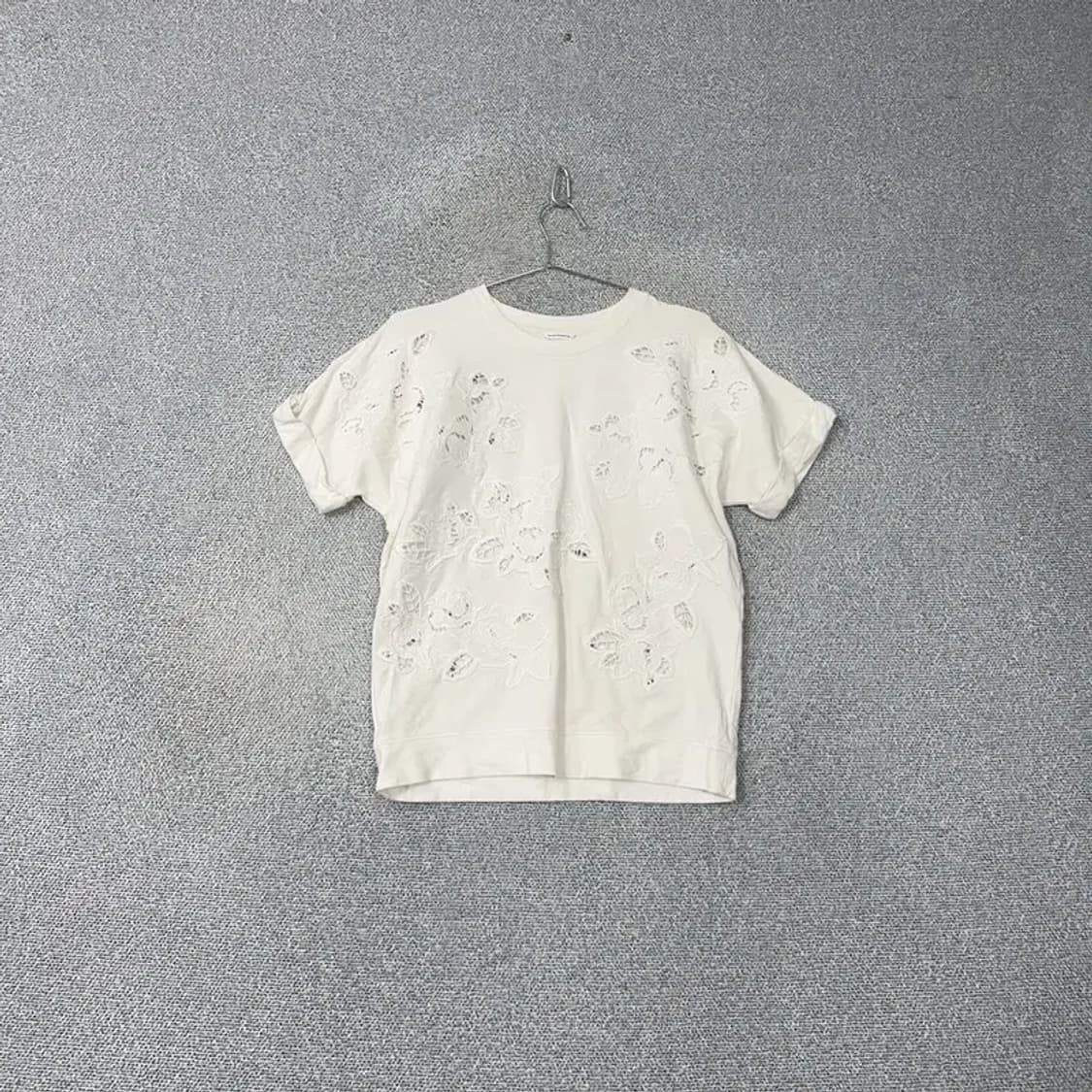 클럽모나코 플라워 레이스 반팔티 M 상품이미지1