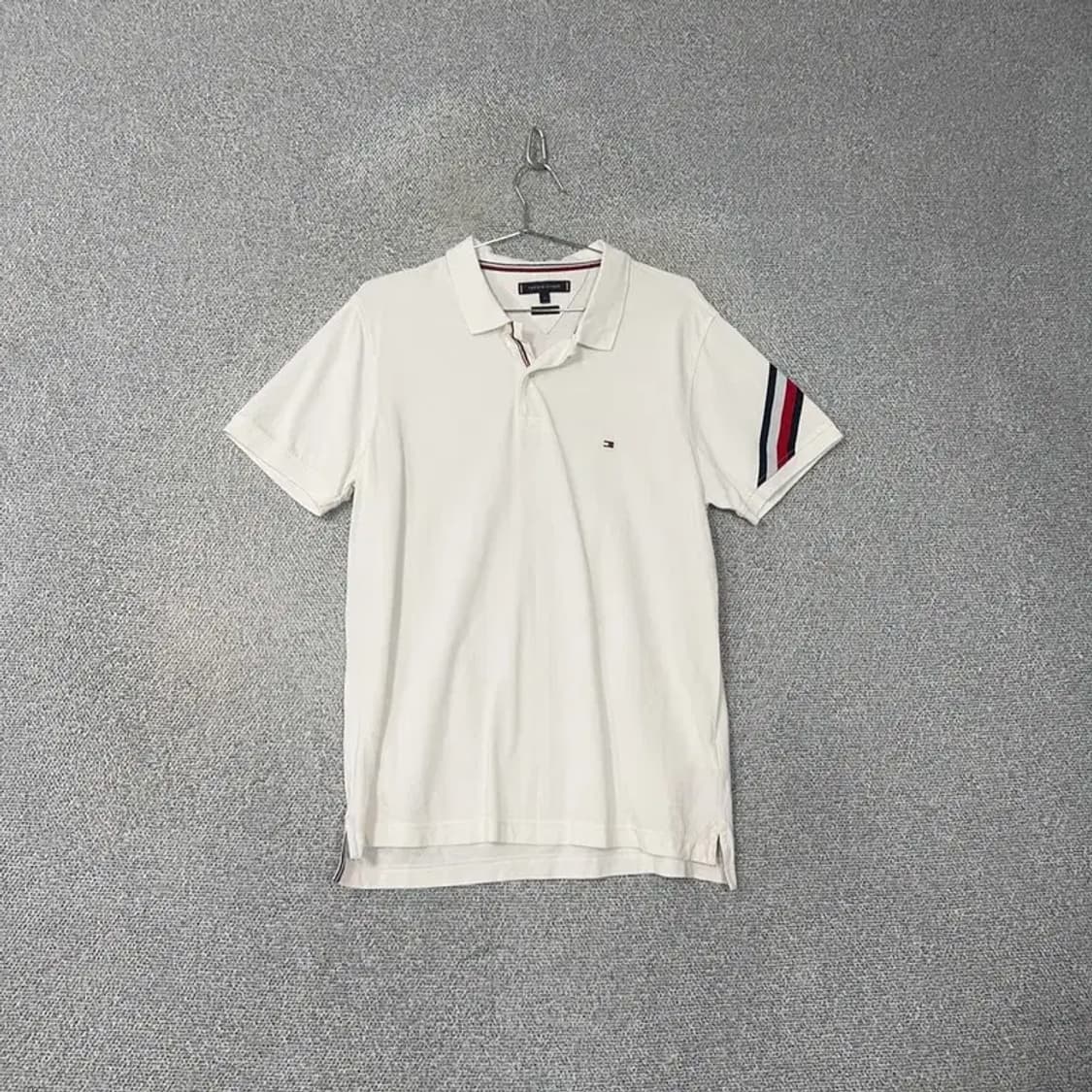 타미힐피거 로고 완장 반팔 카라티 L 상품이미지1