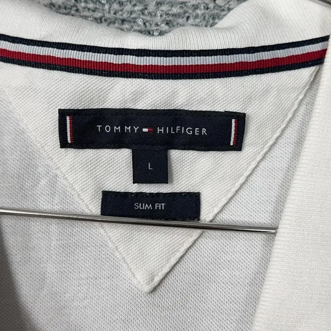 타미힐피거 로고 완장 반팔 카라티 L 상품이미지3