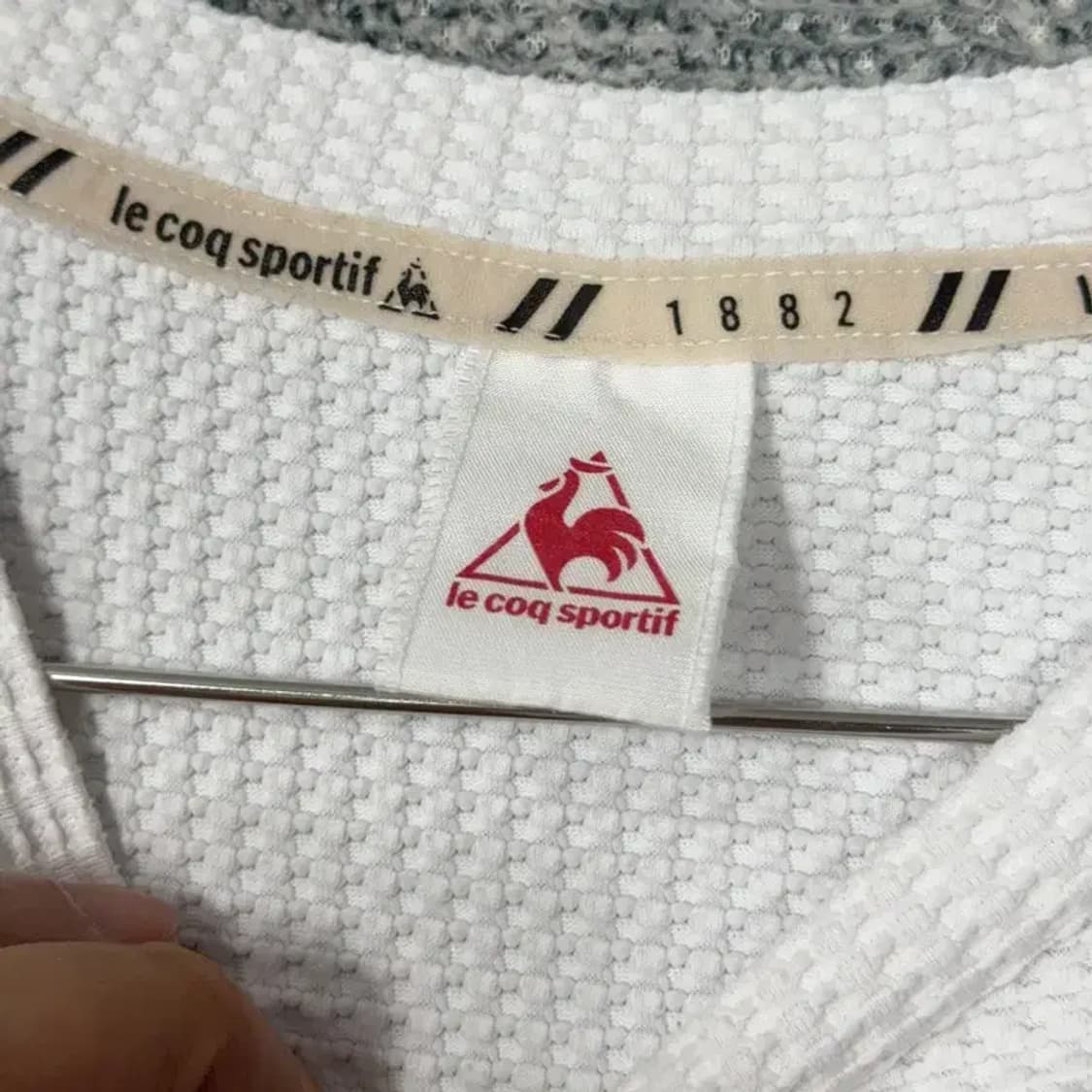 르꼬끄 스포츠 화이트 와플 맨투맨 L 상품이미지3