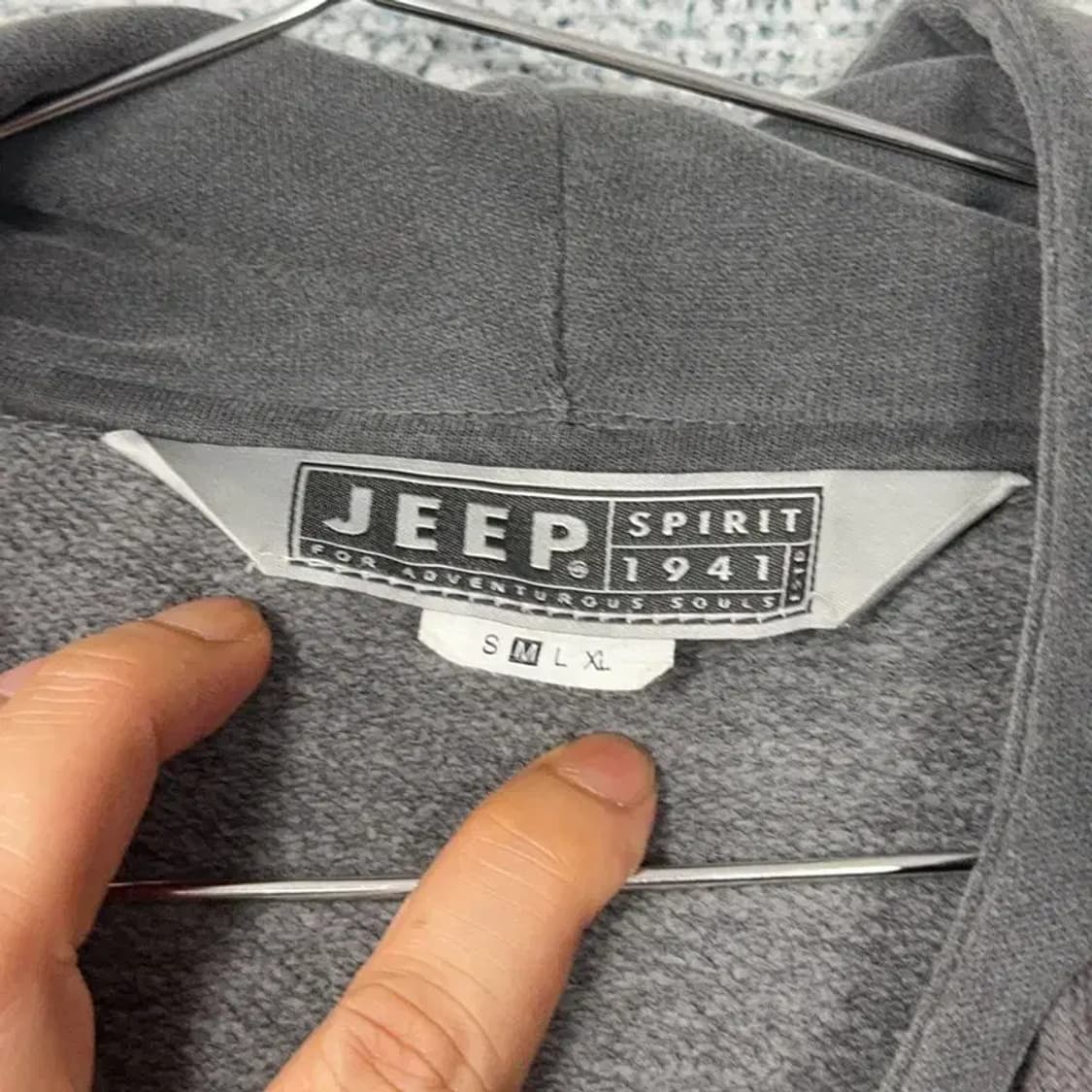 지프 스트릿 피그먼트 그레이 후드집업 95 상품이미지3
