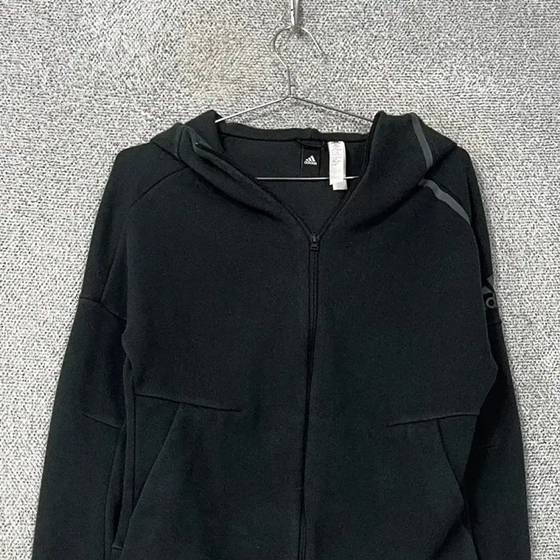 아디다스 블랙 완장 후드집업 90 상품이미지3