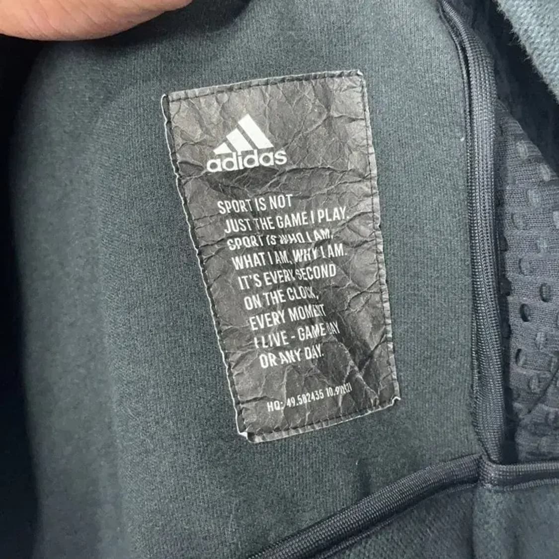 아디다스 블랙 완장 후드집업 90 상품이미지6