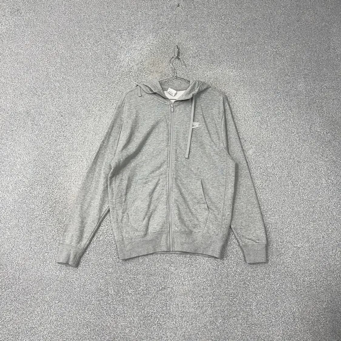 나이키 캐주얼 로고 그레이 후드집업 M 상품이미지1