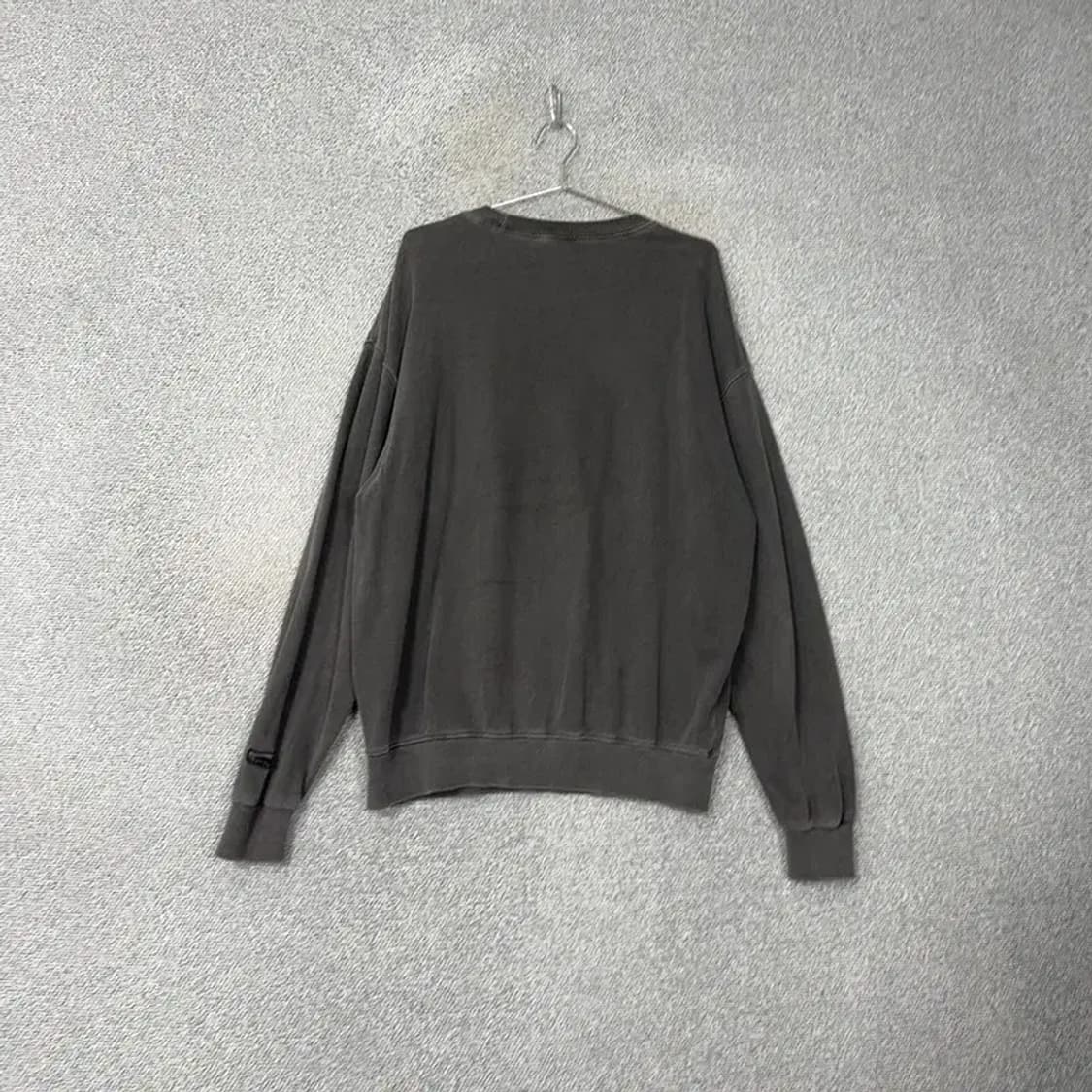 트래블 피그먼트 그레이 빈티지 오버핏 맨투맨 M 상품이미지2