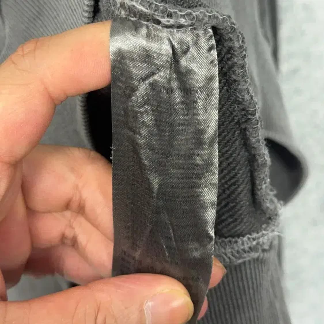 트래블 피그먼트 그레이 빈티지 오버핏 맨투맨 M 상품이미지4