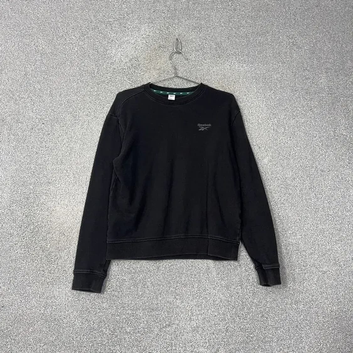 리복 블랙 캐주얼 로고 맨투맨 95 상품이미지1