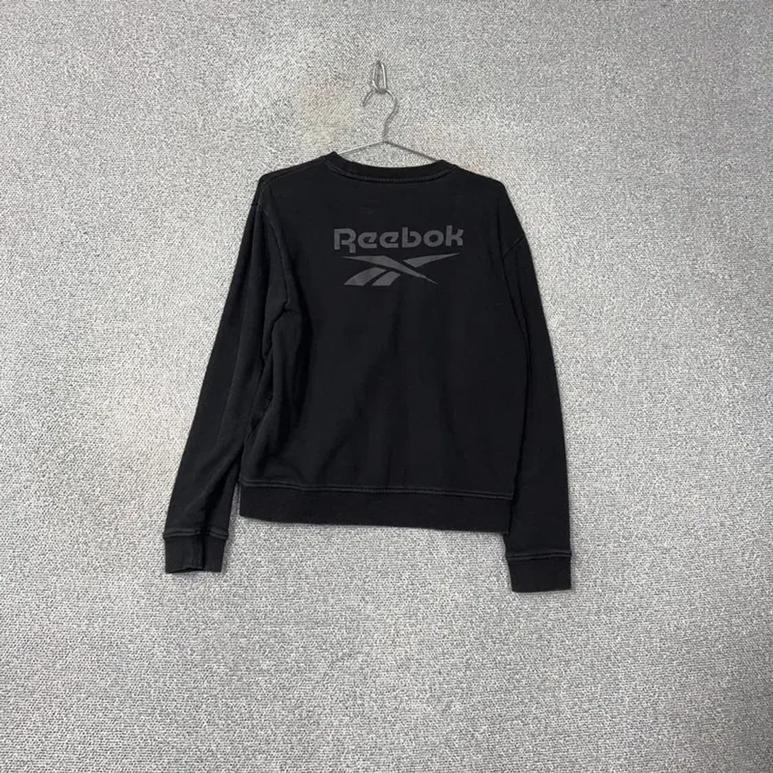 리복 블랙 캐주얼 로고 맨투맨 95 상품이미지2