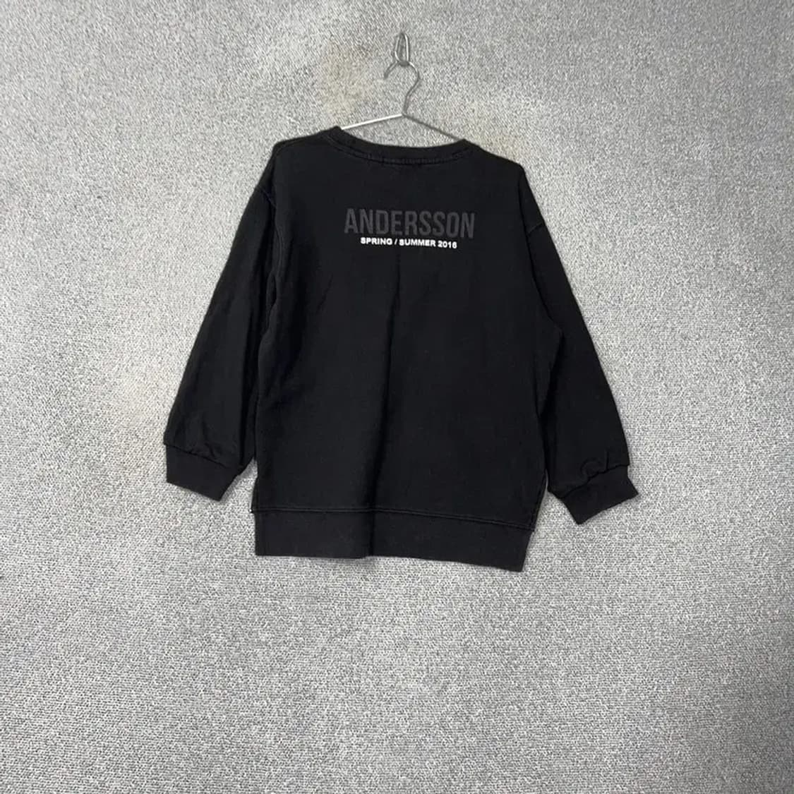 앤더슨벨 로고 절개 오버핏 맨투맨 M 상품이미지2