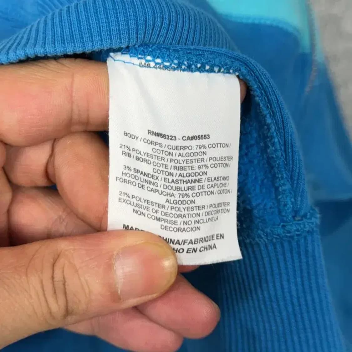 나이키 블루 컬러 스우시 후드집업 L 상품이미지4