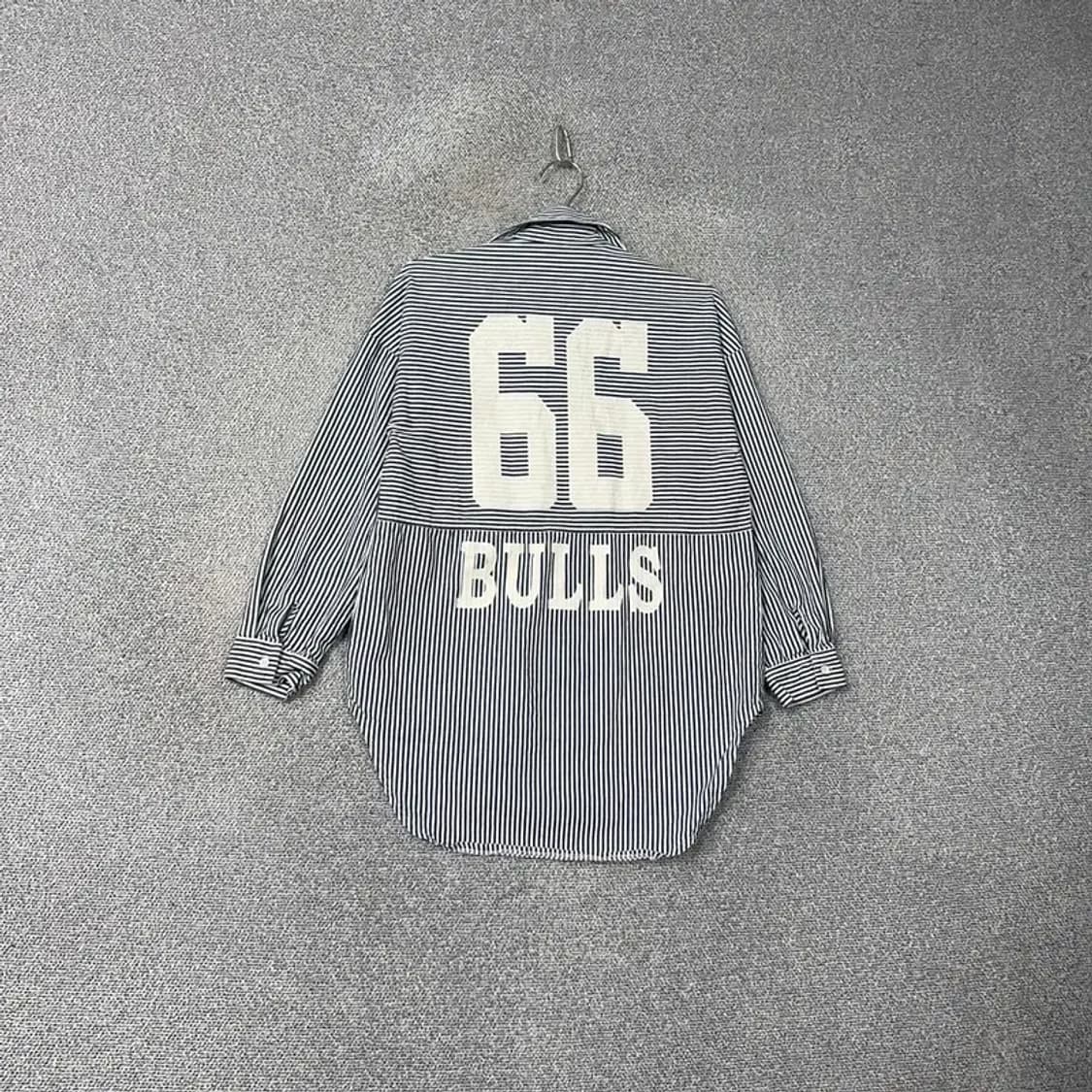 NBA 시카고불스 블루 스트라이프 롱 셔츠 F 상품이미지2