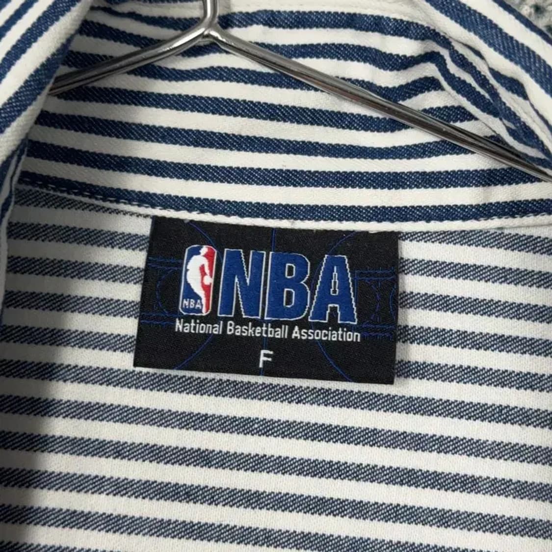 NBA 시카고불스 블루 스트라이프 롱 셔츠 F 상품이미지3