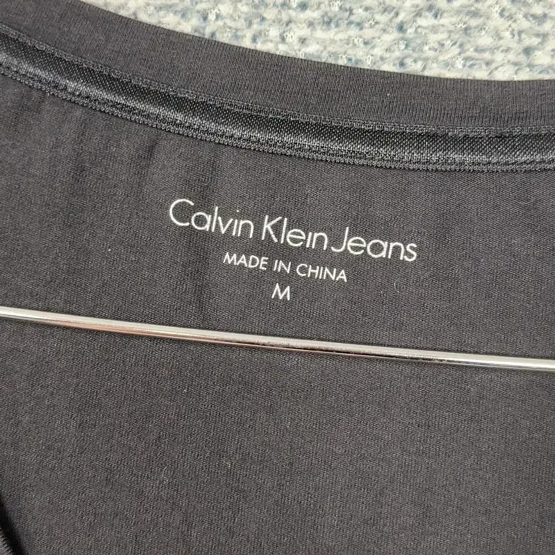 캘빈클라인 브이넥 코튼 긴팔티 M 상품이미지3