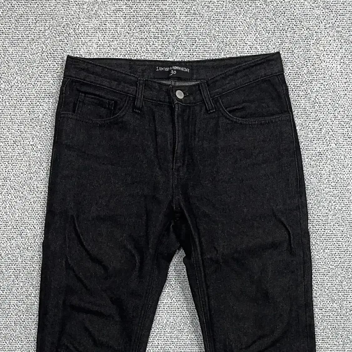 아임낫어휴먼비잉 백프린팅 데님팬츠 30 상품이미지3