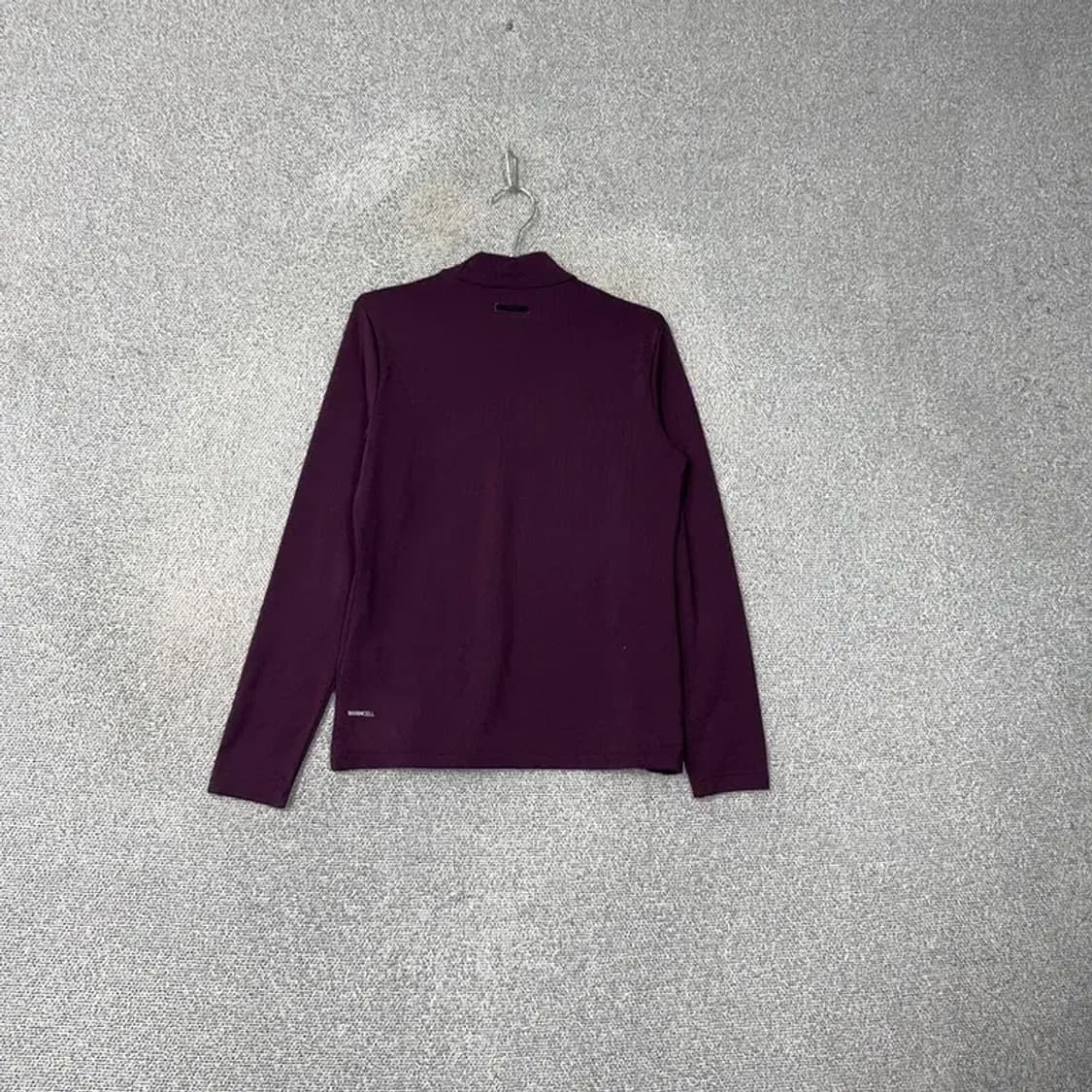 푸마 로고 버건디 폴라 기능성 긴팔티 M 상품이미지2