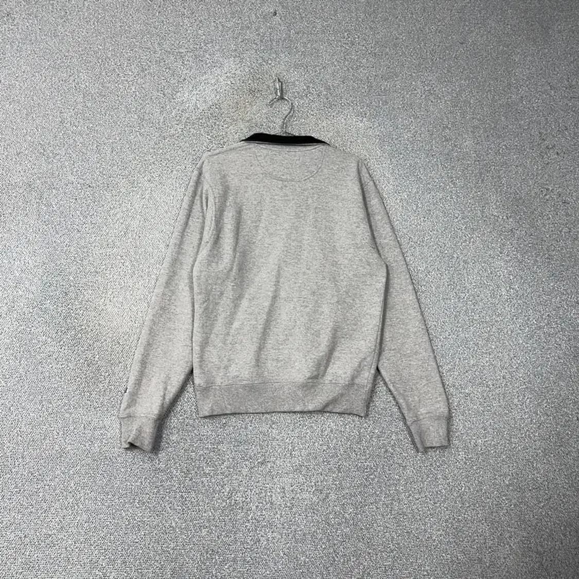 챔피온 캐주얼 그레이 로고 반집업 맨투맨 S 상품이미지2