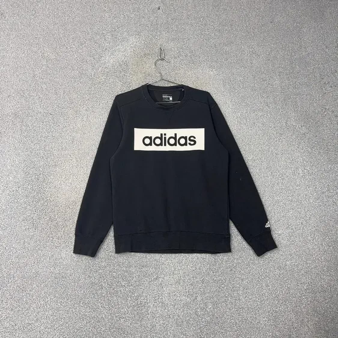 아디다스 박스로고 블랙 맨투맨 105 상품이미지1