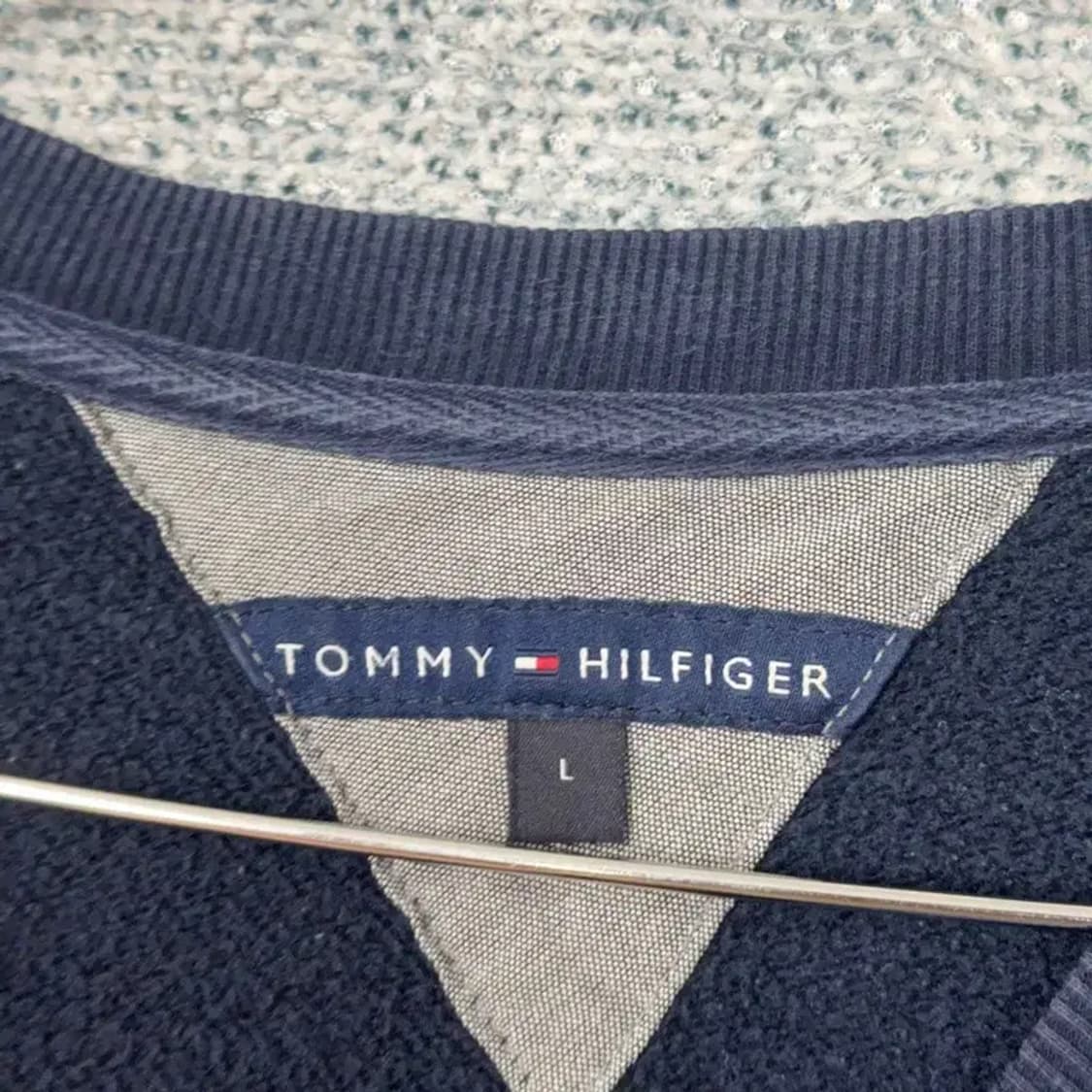 타미힐피거 로고 네이비 맨투맨 L 상품이미지4