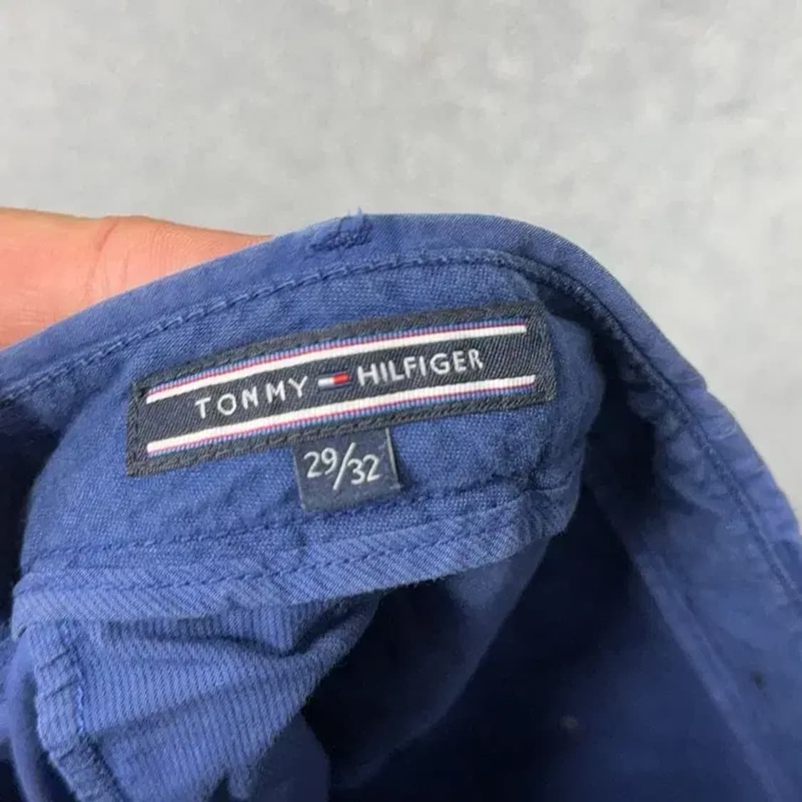 타미힐피거 네이비 코튼 팬츠 29 32 상품이미지5