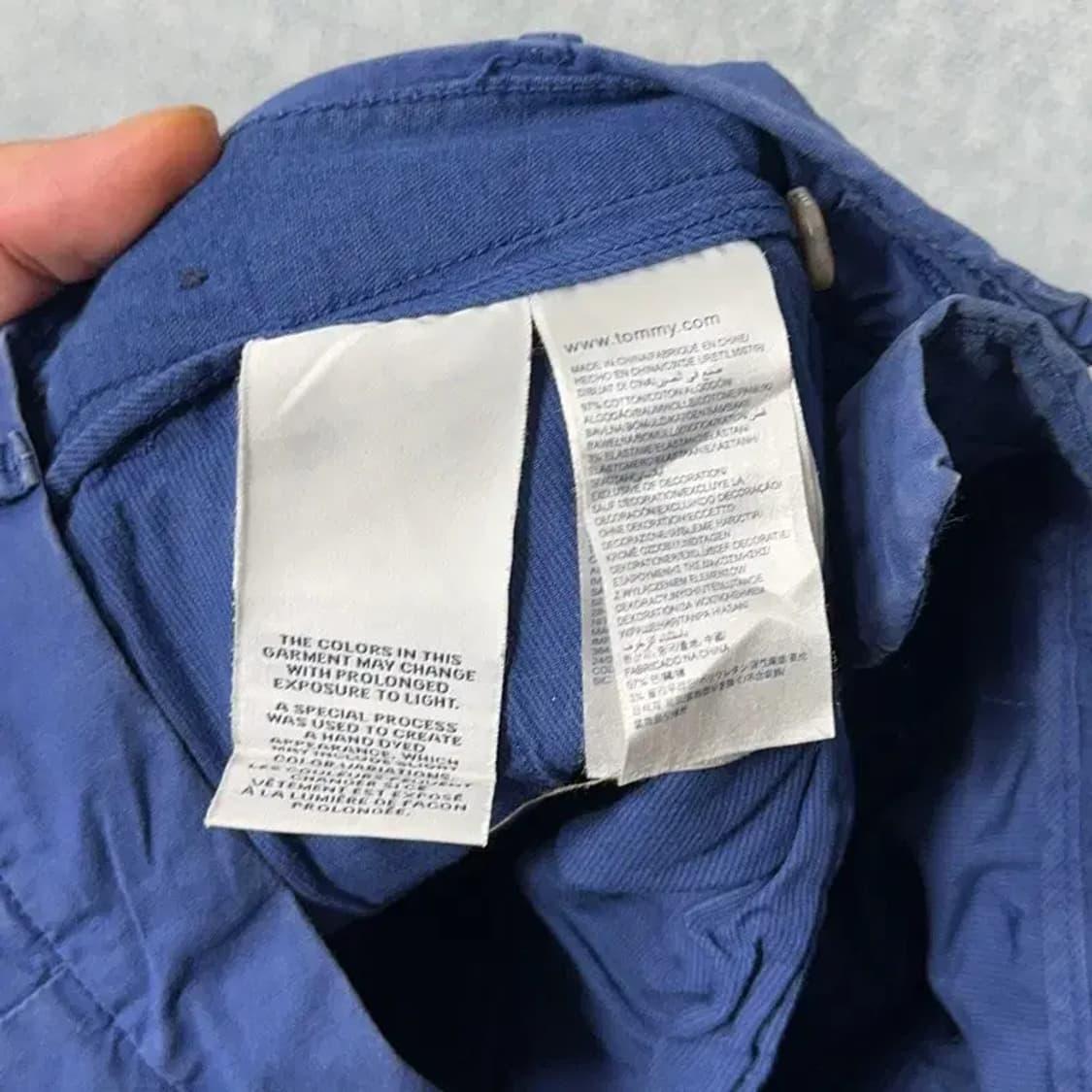 타미힐피거 네이비 코튼 팬츠 29 32 상품이미지6