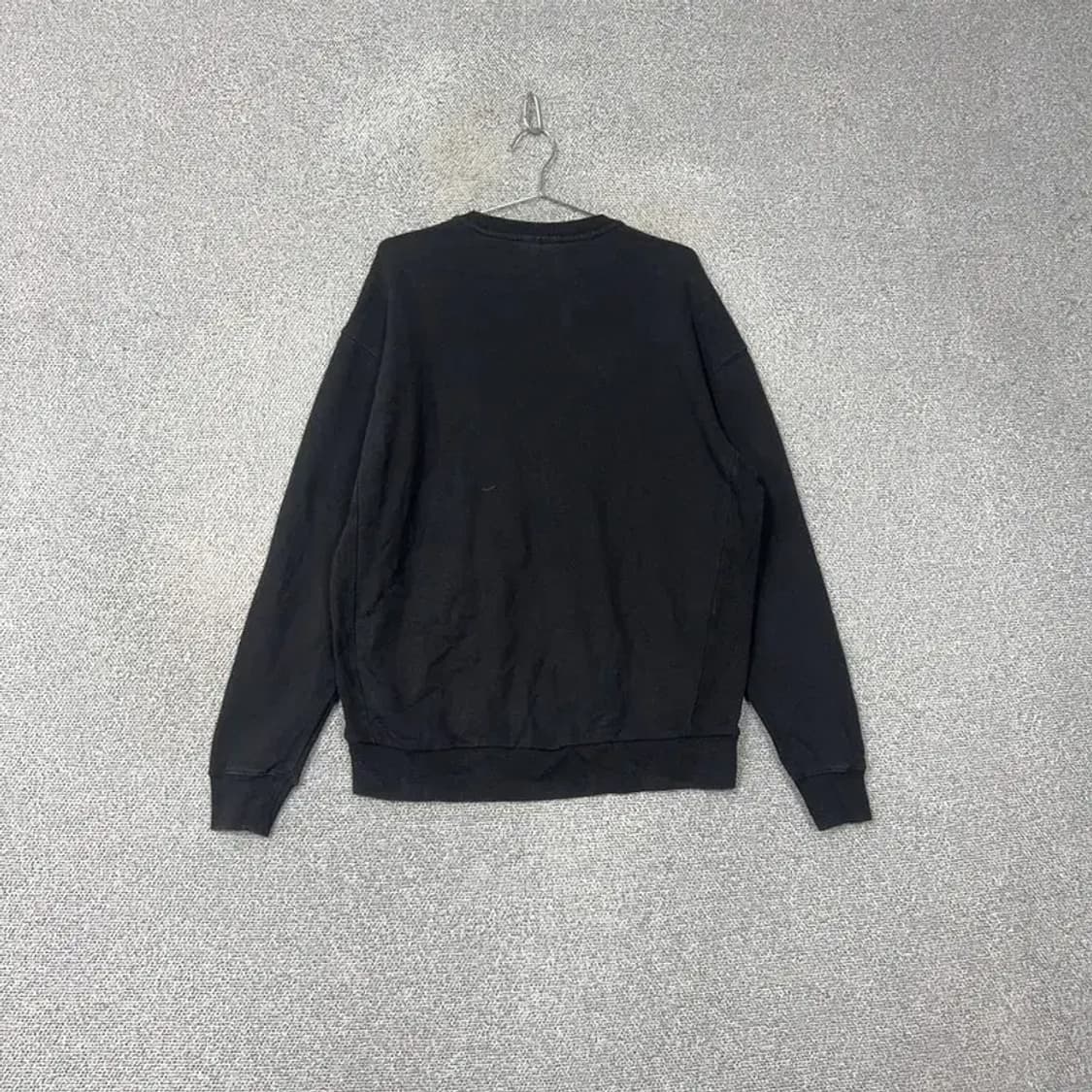 널디 빈티지 멀티로고 블랙 오버핏 맨투맨 S 상품이미지2