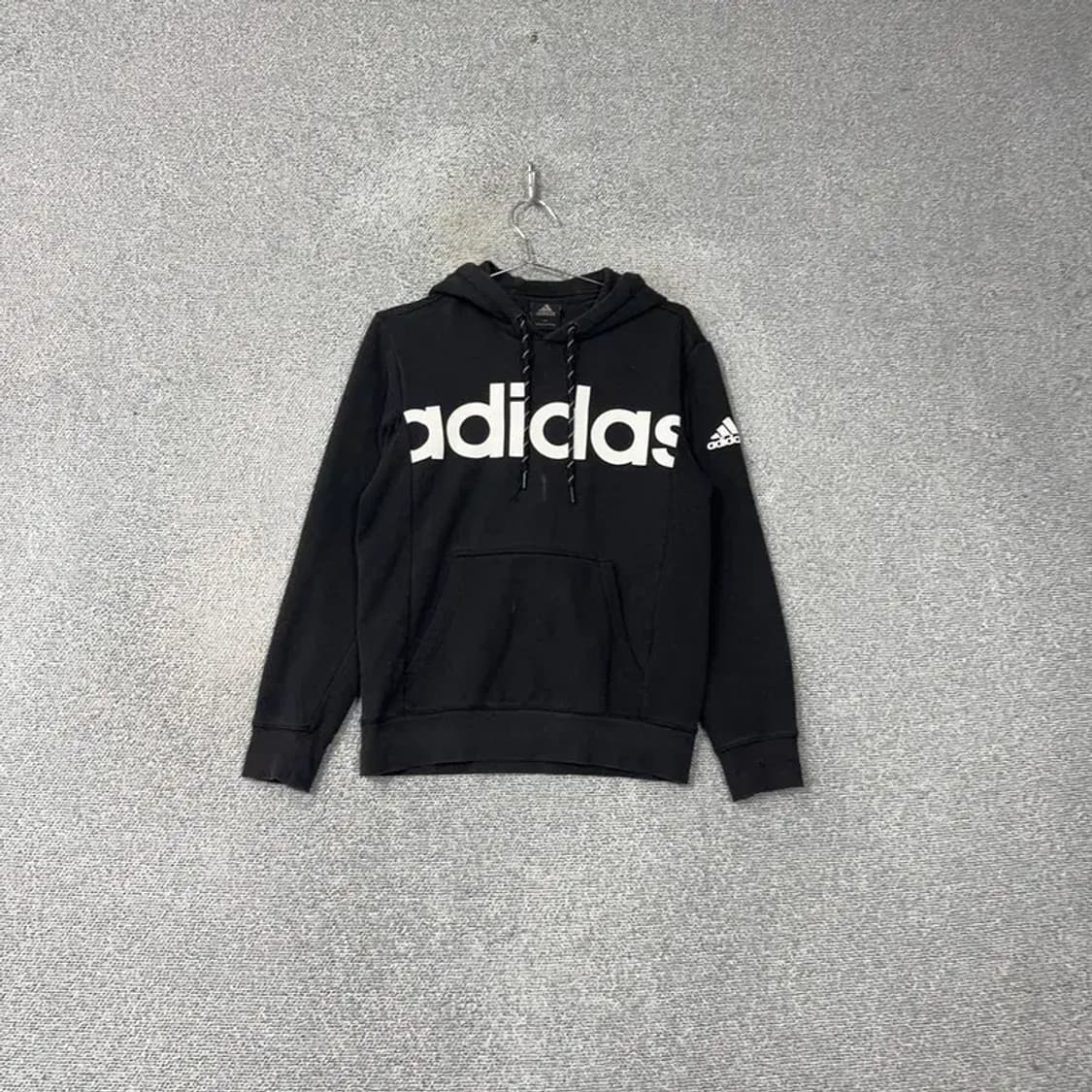 아디다스 스펠로고 블랙 후드티 90 상품이미지1