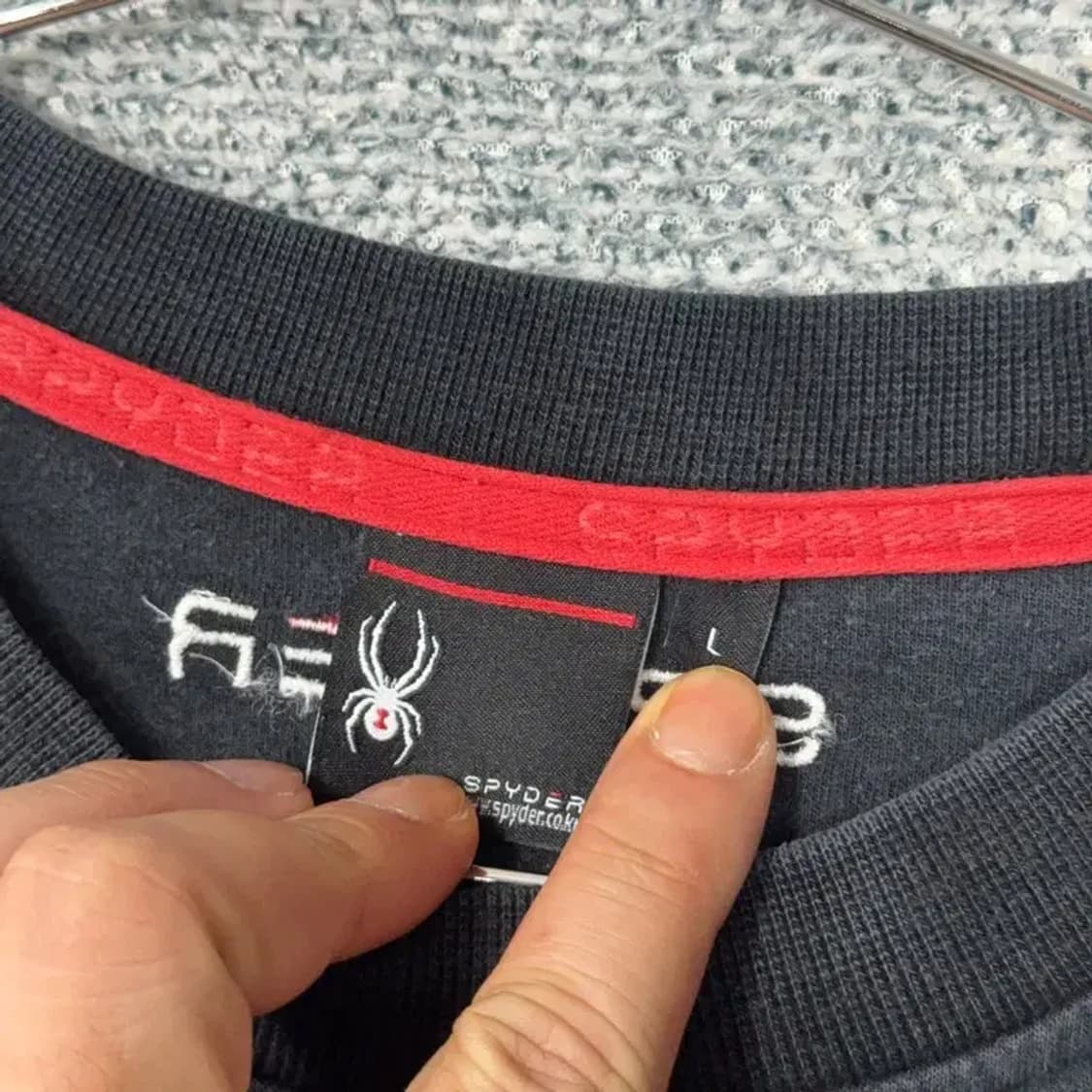 스파이더 빅로고 오버핏 맨투맨 L 상품이미지4