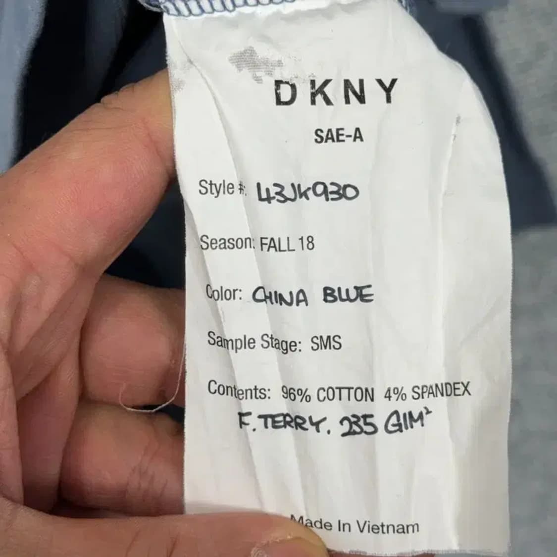 DKNY 캐주얼 롱 반집업 긴팔티 105 상품이미지4