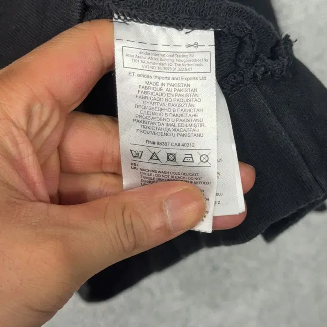 아디다스 프린팅 블랙 원피스 롱 후드티 L 상품이미지4