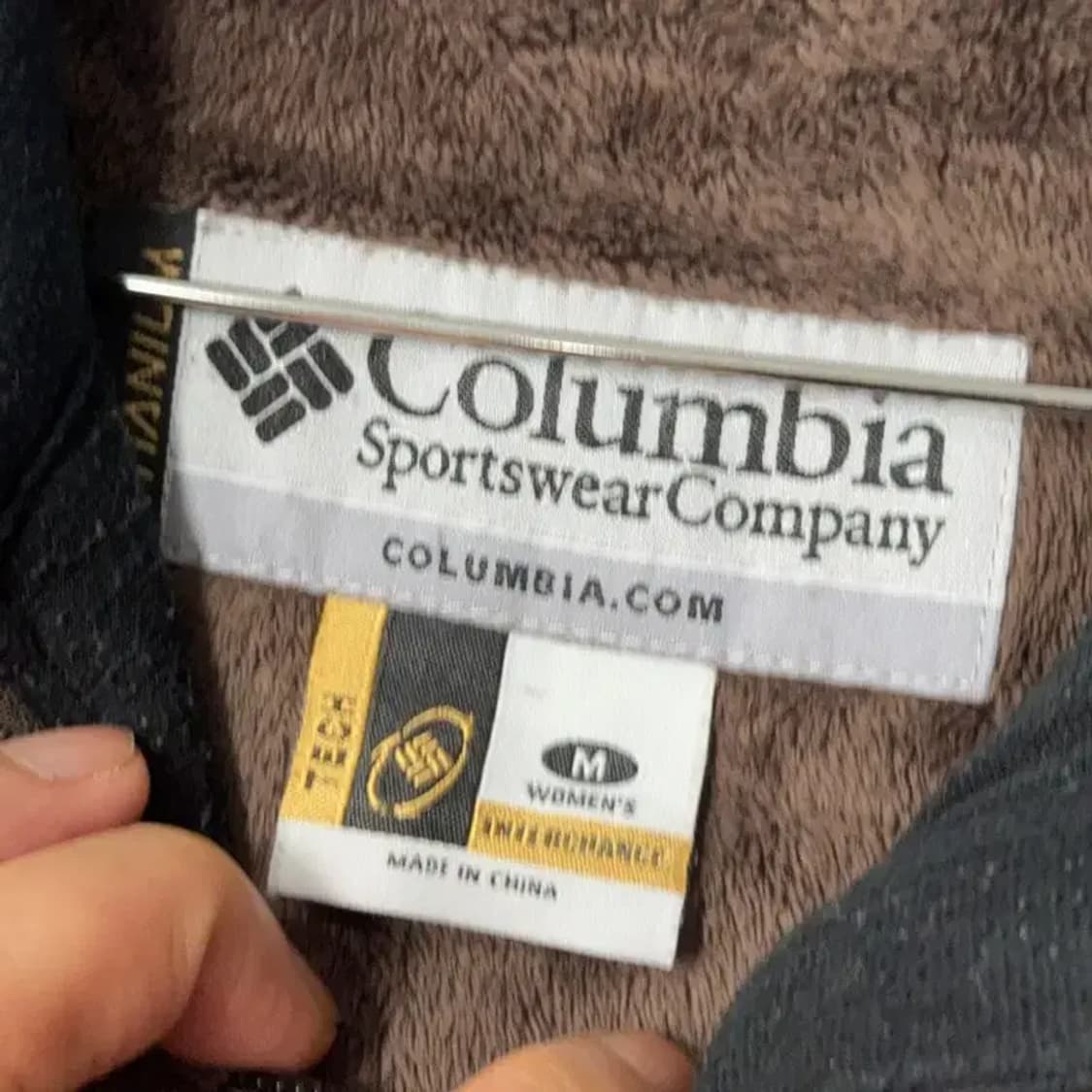 콜롬비아 브라운 후리스 집업 자켓 M 상품이미지3