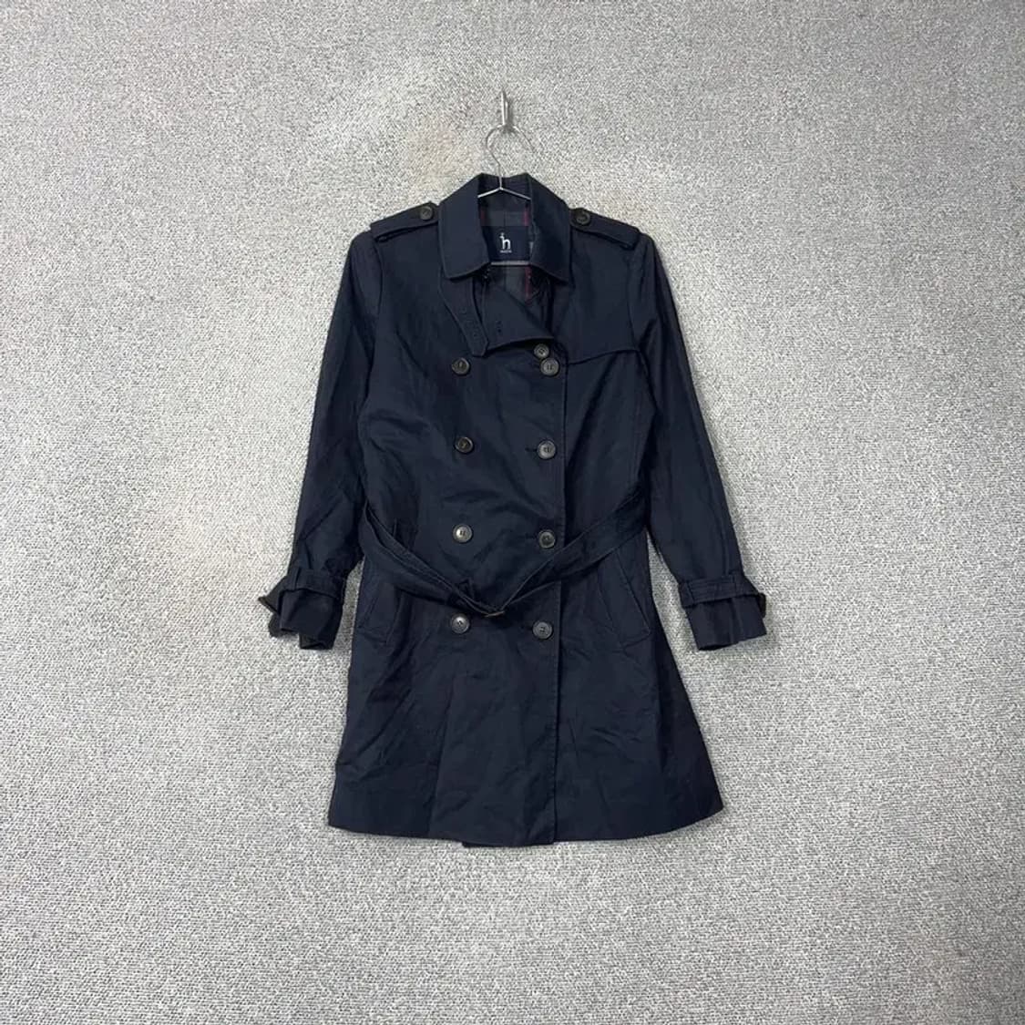 해지스 네이비 캐주얼 트렌치코트 90-165 상품이미지1