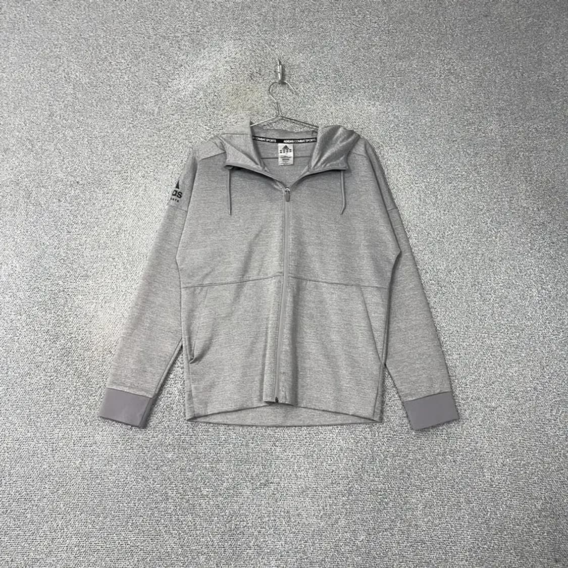 아디다스 완장 그레이 후드집업 L 상품이미지1