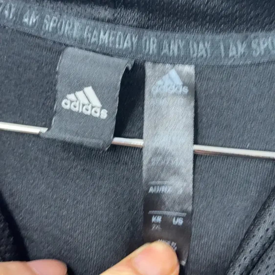 아디다스 박스로고 기능성 후드티 2XL 상품이미지3