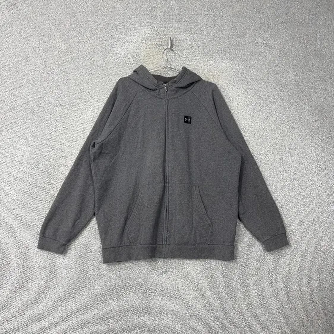 언더아머 그레이 로고 후드집업 2XL 상품이미지1