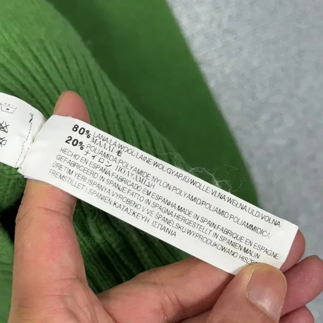 자라 남성 그린 캐주얼 울 니트 M 상품이미지4