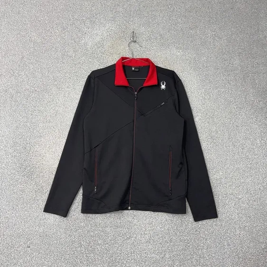 스파이더 로고 기능성 집업 저지 L 상품이미지1