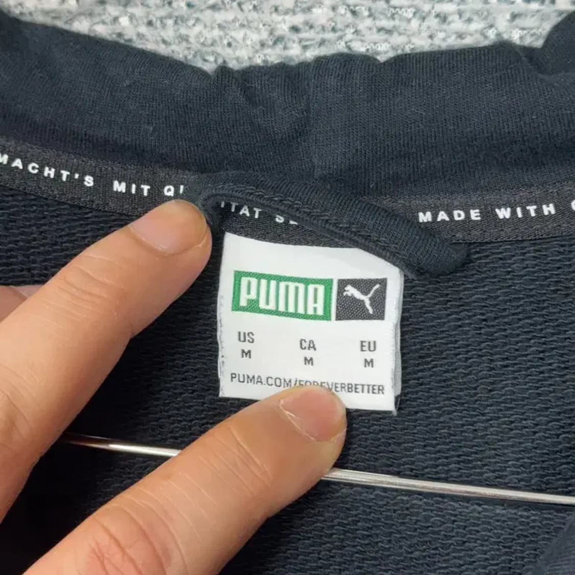 푸마 로고 캐주얼 후드집업 M 상품이미지3