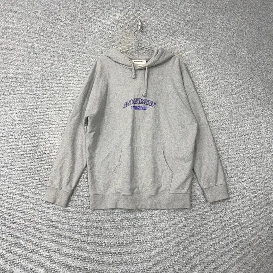 앤더슨벨 스펠 로고 오버핏 후드티 M 상품이미지1