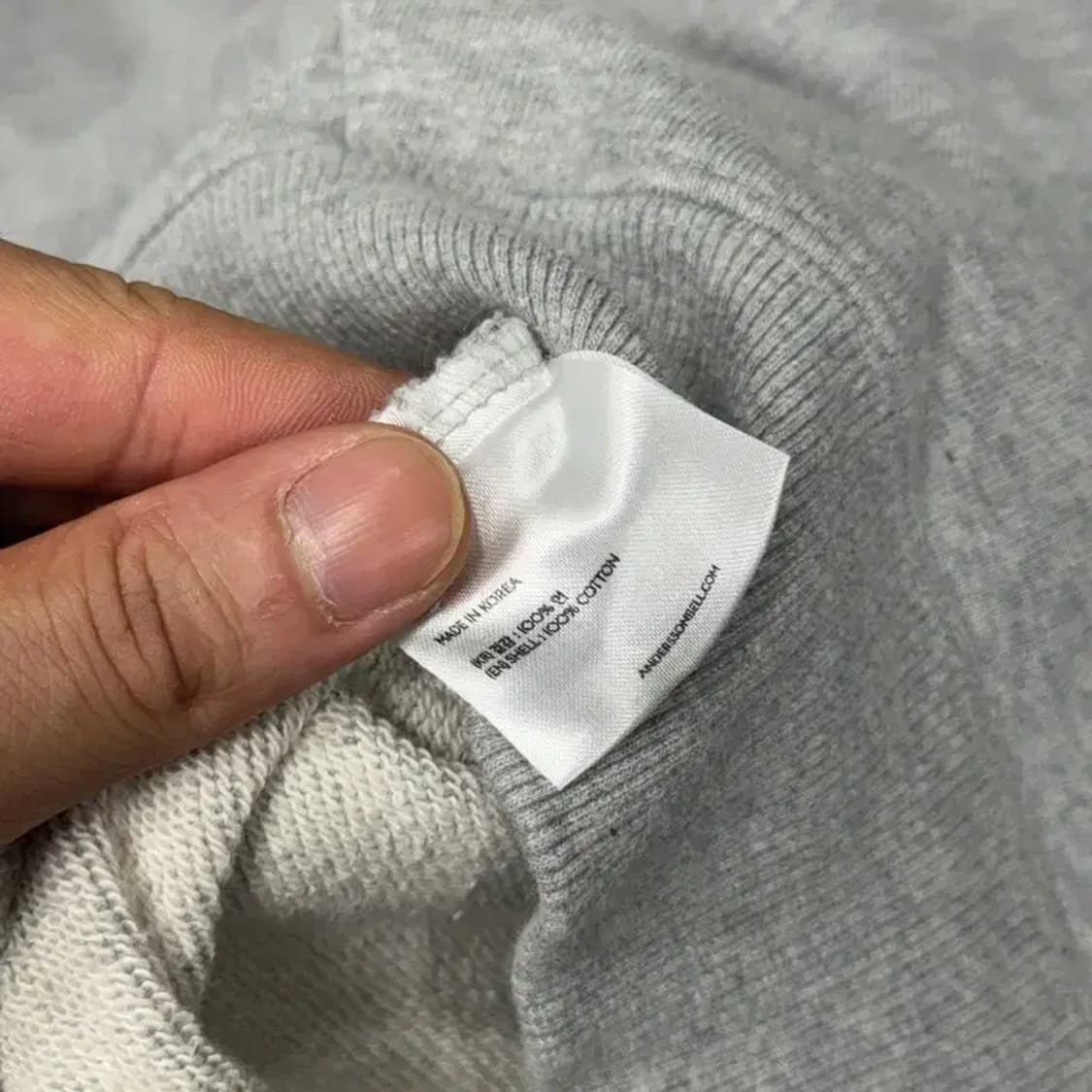 앤더슨벨 스펠 로고 오버핏 후드티 M 상품이미지4